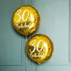 Palloncino in foil con scritta 30° compleanno 45cm oro Anteprima dell’immagine prodotto 11