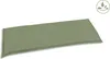 A light green bench cushion on a white background. Produktbild-Vorschau