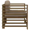Gartenstühle mit Kissen 2 Stk. Honigbraun Massivholz Kiefer Produktbild-Vorschau 7