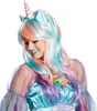 Damen Perücke Einhorn Magic Unicorn Fasching Karneval Produktbild-Vorschau 1