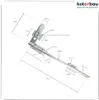 KOTARBAU® Schubriegel 800 x 180 mm Mit Vorhängeschloss Produktbild-Vorschau 7