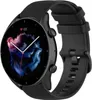 Strap-it Amazfit GTR 3 Luxus-Silikonarmband (Schwarz) Produktbild-Vorschau 1