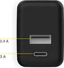 Chargeur mural Accezz - Chargeur - Connexion USB-C et USB - Voir les images du produit 4