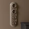Gniazdo podtynkowe porcelanowe retro 4-drożne, All-in-One, Podgląd zdjęcia produktu 7