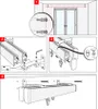 Voppi Aluminium Gardinenschiene Innenlauf 2-läufig 540 cm Produktbild-Vorschau 6
