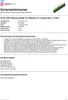 A document with product information and safety instructions, alongside a small image of the product. Produktbild-Vorschau