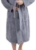 Wewofashion Herren Bademantel Kapuze 1101-2431 Grau Produktbild-Vorschau 3