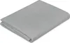 A folded gray mattress protector lies on a white background. Produktbild-Vorschau