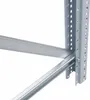 A close-up view of a metal shelving unit, showing the connection between a horizontal beam and a vertical support post. Produktbild-Vorschau