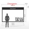ESMART Professional MIROLO Rollo-Leinwand 259 x 162 cm Produktbild-Vorschau 2