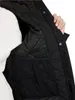 Close-up view of the inside of a black jacket, showing a mesh pocket. Produktbild-Vorschau