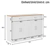 Sideboard - 120x35x80,5 cm Holz - 4 Türen + 2 Schubladen - Produktbild-Vorschau 5