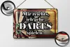 Blechschild mir reichts ich gehe Dart spielen, 30 x 20 cm, Produktbild-Vorschau 3
