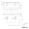 Waschtischunterschrank LAVOA 120 cm mit Doppelwaschbecken - Produktbild-Vorschau 6