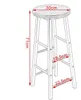 WOLTU Barhocker 4er Set Bistrohocker, Gestell aus stabilem Produktbild-Vorschau 7