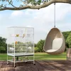 Yaheetech Vogelkäfig mit Ständer, Vogelvoliere mit 3 Produktbild-Vorschau 2