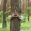 Relaxdays Baumgesicht 4-teilig, Baumstamm Deko, zum Hängen, Produktbild-Vorschau 3