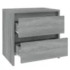 vidaXL Nachttische 2 Stk. Grau Sonoma 45x34,5x44,5 cm Produktbild-Vorschau 5