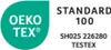 A logo and text indicating a product certification. Voir les images du produit