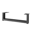 A black metal table leg is shown against a white background. Voir les images du produit