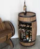 Dřevěná vinotéka, dřevěný sud, výška 80 cm, sud na víno, Náhled obrázku produktu 4