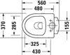 Duravit No. 1 Stand-WC Rimless, Abgang senkrecht Produktbild-Vorschau 3