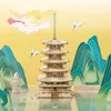 RoboTime 3D-Holzpuzzle Fünfstöckige Pagode Produktbild-Vorschau 4