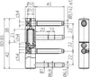 Charnière 495-160 Otlav EXACTA 3D 16 mm zingué argent zinc Voir les images du produit 2