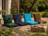 Klappbare Oxford Strandliege Orange – Tragbar Gartenliege, leichte Campingliege Produktbild-Vorschau