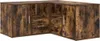 A corner cabinet with a rustic wood finish. Náhľad obrázku produktu