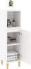 vidaXL Badschrank Weiß 30x30x100 cm Holzwerkstoff Produktbild-Vorschau 3
