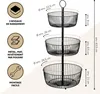 eluno Porte-objets rond à 3 étages / corbeille à pain, Voir les images du produit 7