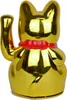 Japoński Kot Maneki-Neko Chiński Szczęścia Złoty Podgląd zdjęcia produktu 5