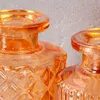 4er Set Vase Orange H14cm Glas Blumenvase Tischdeko Produktbild-Vorschau 5