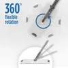A mop with a flexible head is shown against a tiled background, demonstrating its 360-degree rotation. Podgląd zdjęcia produktu