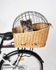 Hundefahrradkorb Weidenkorb mit Gitter Kissen großer Produktbild-Vorschau 8