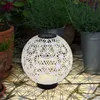 LED Solarleuchte, Kugel, Beton, weiß-grau, schwarz, 20 cm Produktbild-Vorschau 5