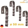 Haken 4er Set rund bis Ø50 mm | (2 Module) Balkongeländer Produktbild-Vorschau 1