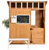 SUGIFT Kinderspielhaus Holz mit Briefkasten & Tafel, Produktbild-Vorschau 11