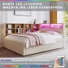 Merax Tagesbett Schlafsofa 140x200cm mit LED-Leuchten und Produktbild-Vorschau 4