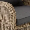 4 fauteuils en rotin avec structure en aluminium, coussins Voir les images du produit 8