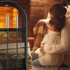 Relaxdays Kaminholzwagen mit Besteck, Brennholzkarre Stahl, Produktbild-Vorschau 5