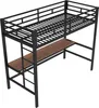 OKWISH Lit Mezzanine 90x200 cm - Lit Ado en Métal avec Voir les images du produit 8
