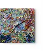 Wanduhr - Quadrat - Glasuhr - Abstraktion modern - 30x30cm Produktbild-Vorschau 1