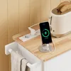 Smartphone-Ladestation am SoBuy Küchenwagen FKW45-E-WN mit Toaster im Hintergrund Náhľad obrázku produktu