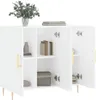 vidaXL Kredens biały 90x34x80 cm materiał drewnopochodny Podgląd zdjęcia produktu 8