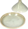 Tajine Steingut hellgrün Schale mit Deckel Ofenform Produktbild-Vorschau 1