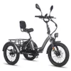 A studio shot of a gray electric tricycle against a white background. Náhled obrázku produktu