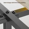 A close-up view of the metal frame of a bed, showing the connection points and a piece of EVA foam padding. Produktbild-Vorschau