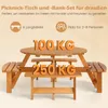 COSTWAY Gartenmöbel-Set für 8 Personen, Gartentisch mit Produktbild-Vorschau 4